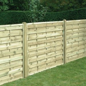 Square Horizontal Fence Panel 6ft x 5ft