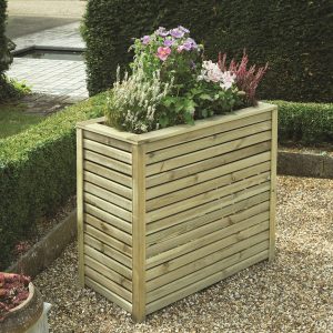 Slatted Rectangular Planter