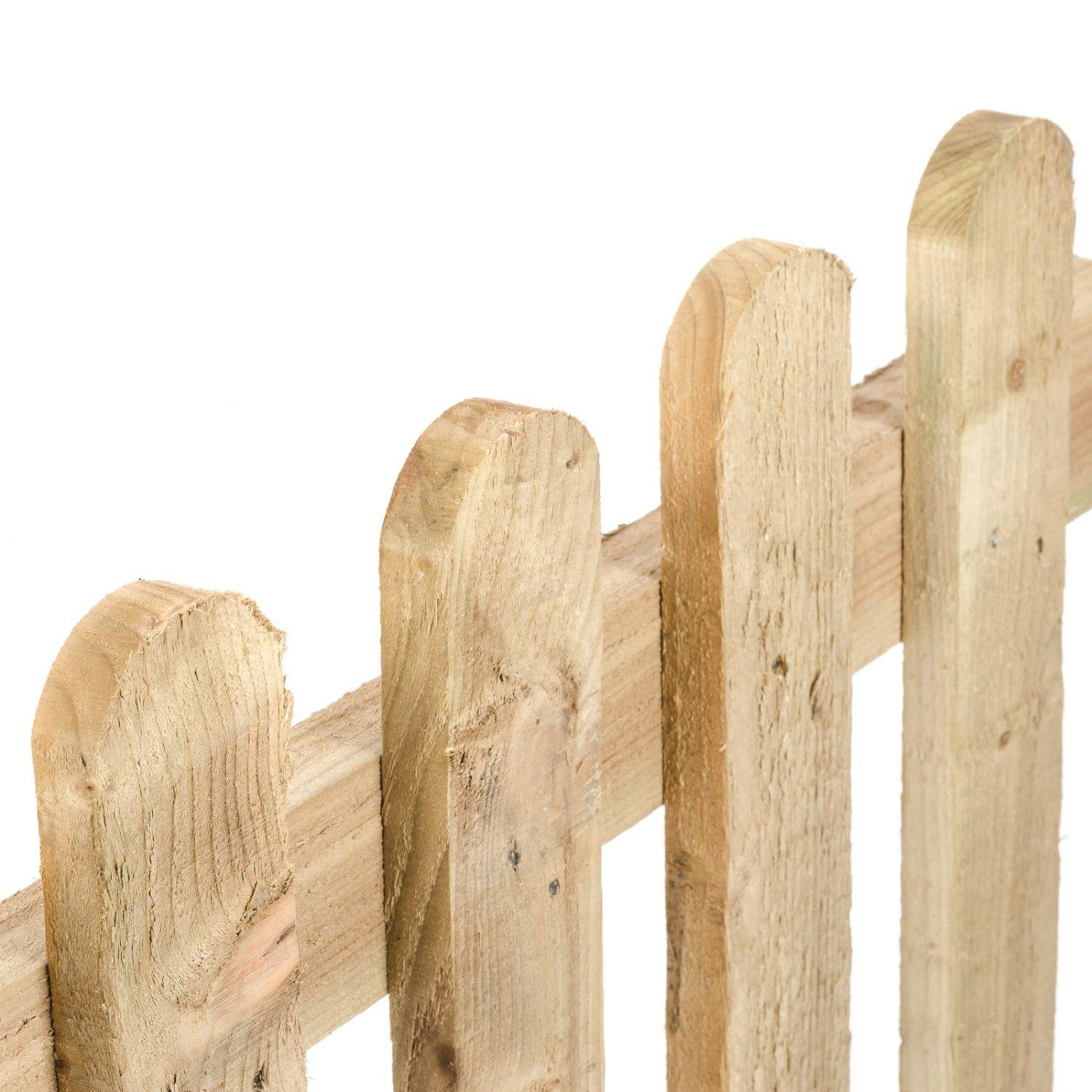 2ft Wooden Picket Fence Panels